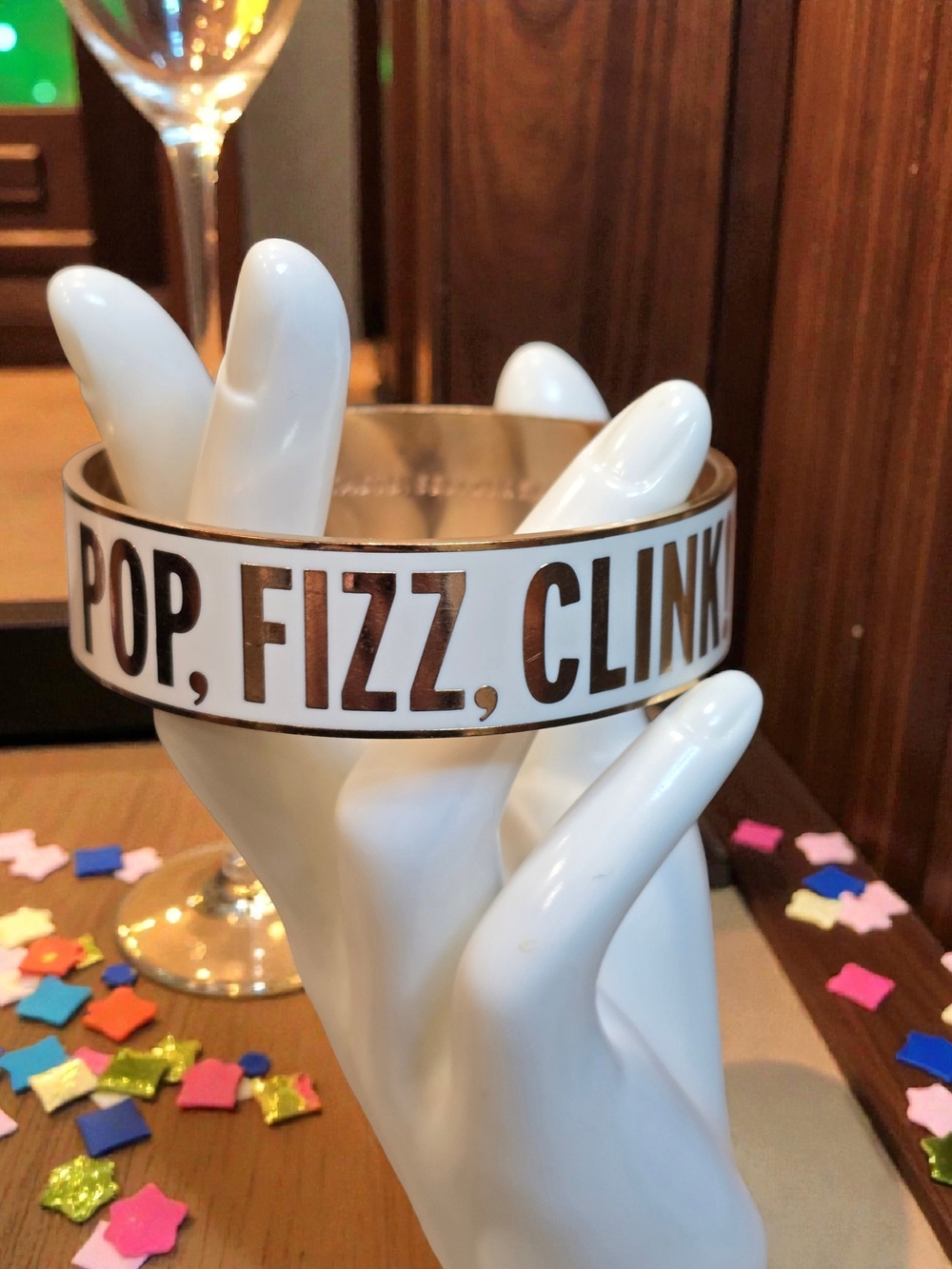Kate Spade "POP, FIZZ, CLINK!" Enamel Bangle